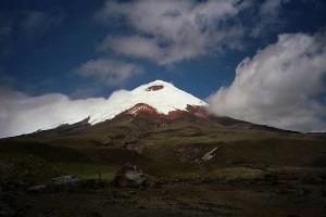A mountain peak in Ecuador.