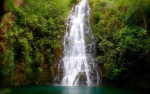 Hidden Valley Waterfall in Belize.