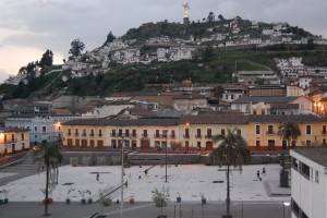 A view of a city in Ecuador.