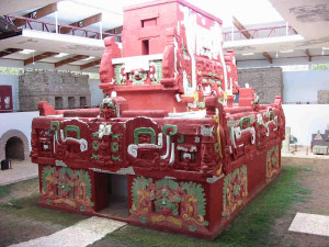 Rosalila Temple Copan Ruinas in Honduras.