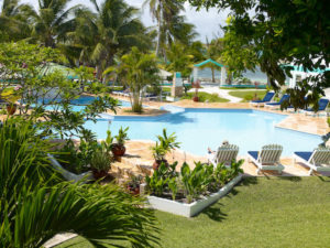 A pool at a resort in Belize.