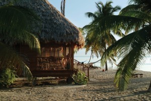 A seafront cottage in Belize.
