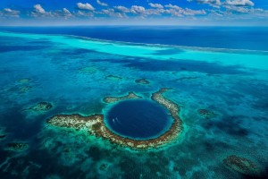 Great Blue Hole in Belize.