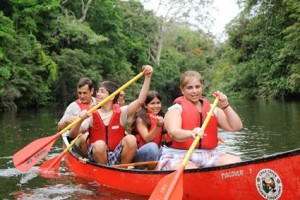 Canoeing in Belize