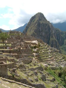 Machu Picchu in Peru.